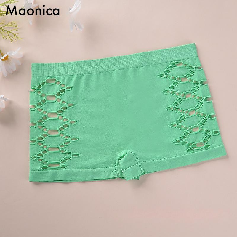 

Женские сексуальные трусы-боксеры с полыми краями, женское дышащее нижнее белье, защитные трусы M-XL XL фиолетовый