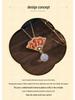 Cloisonné Fan-Shaped Chalcedony Agate Necklace 