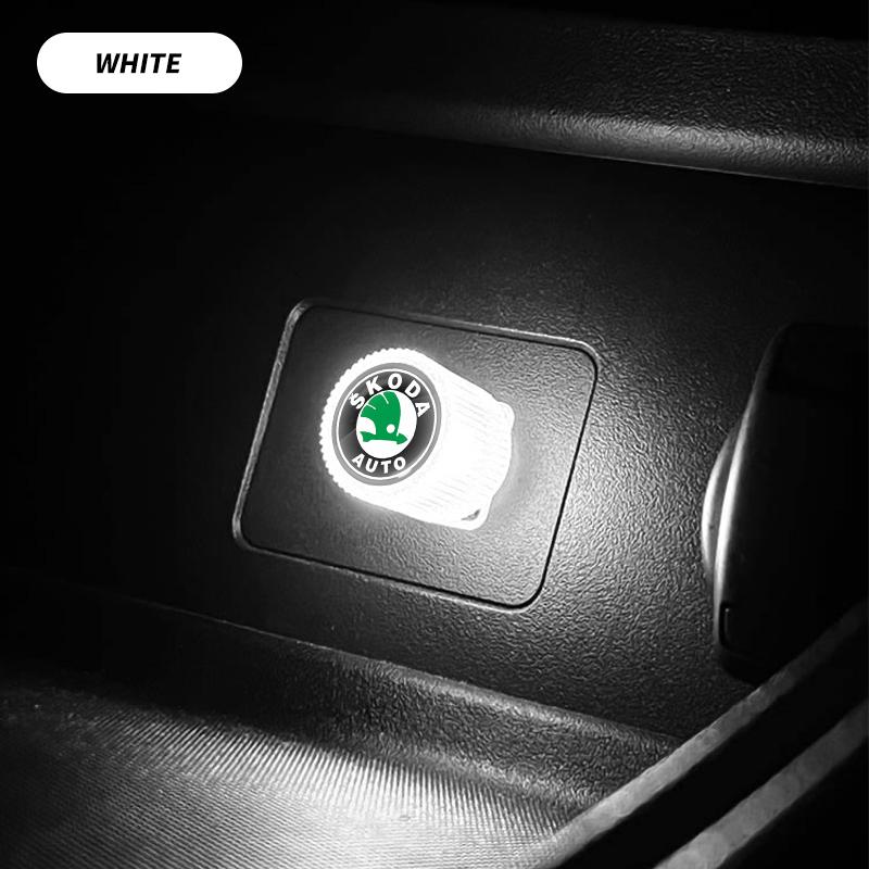 Mini USB LED Car Light Auto Interior Atmosphere Light For Skoda Octavia Rapid Kodiaq Karoq Fabia Kamiq Superb Derivative Vision  ZJ9