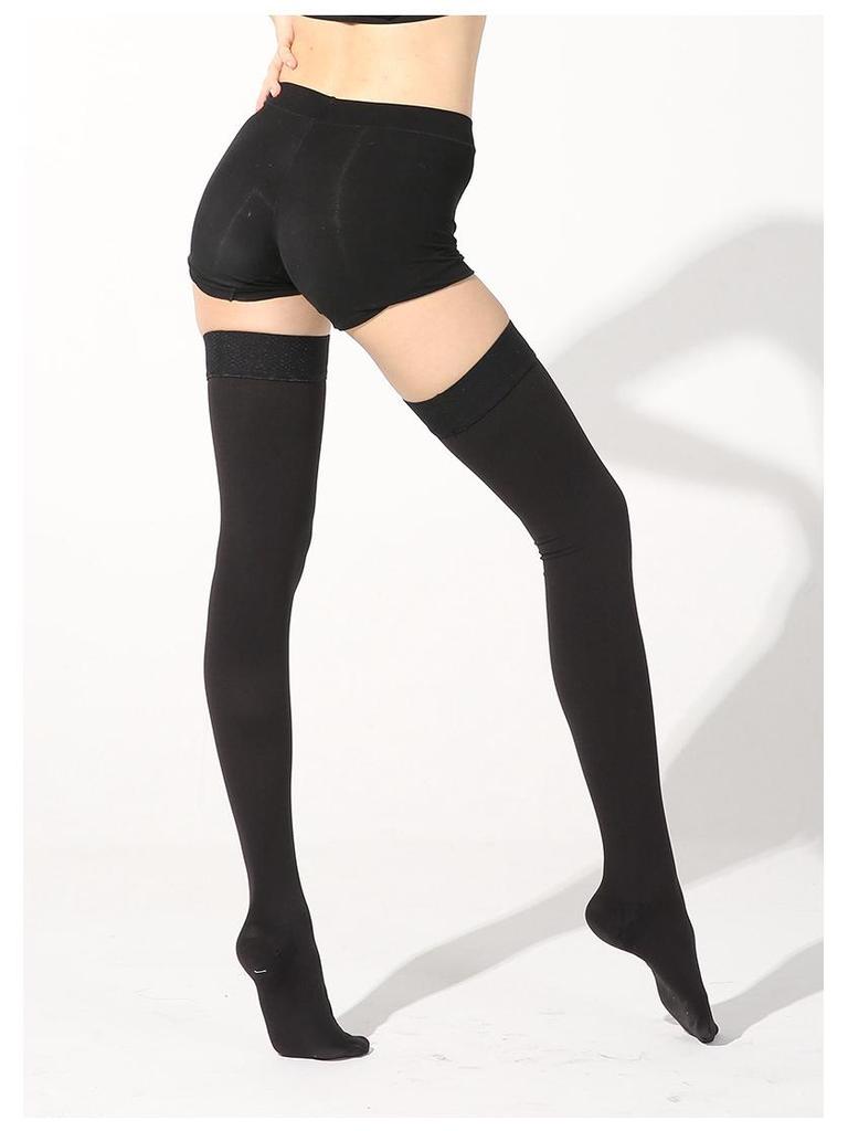 Non-Slip Over-the-Knee Compression Sports Stockings with Silicone Grip