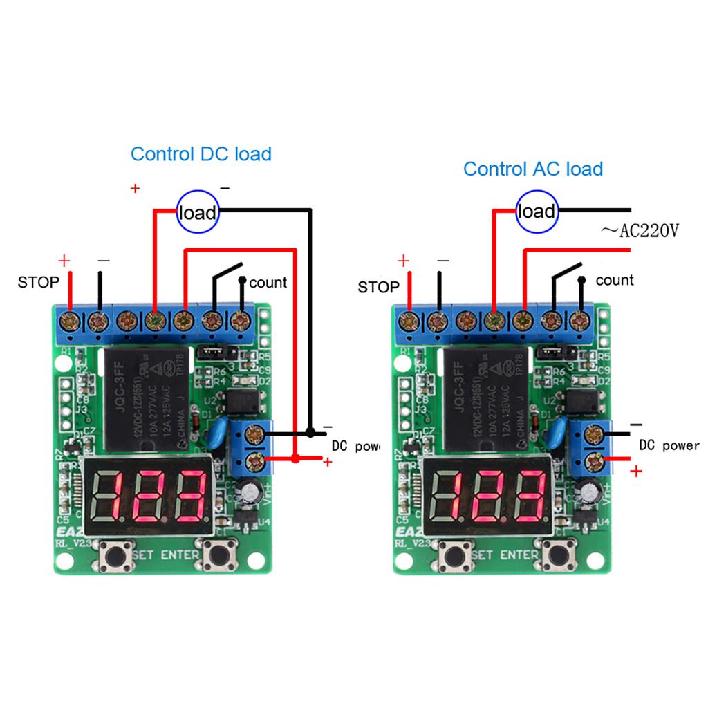 CT 1.1 Counter Controller Module, High 12V Digital Counter Kit, Relay Timer, 0- Counting Range, for Industrial Automation and Projects.
