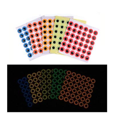 50PCS Glow in The Dark 3D Fish Eyes Fly Tying Sea Fishing Jigs Night Fishing Lure Making Accessori Materiale luminoso