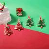 Christmas New Fashion Personality Niche Creative Design Sense Alloy Cartoon Dancing Christmas Tree Earrings