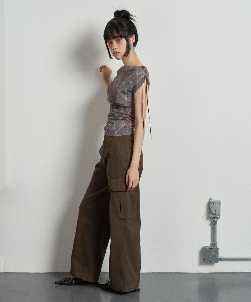 SWAYGLOW Solid Cargo Pants Brown