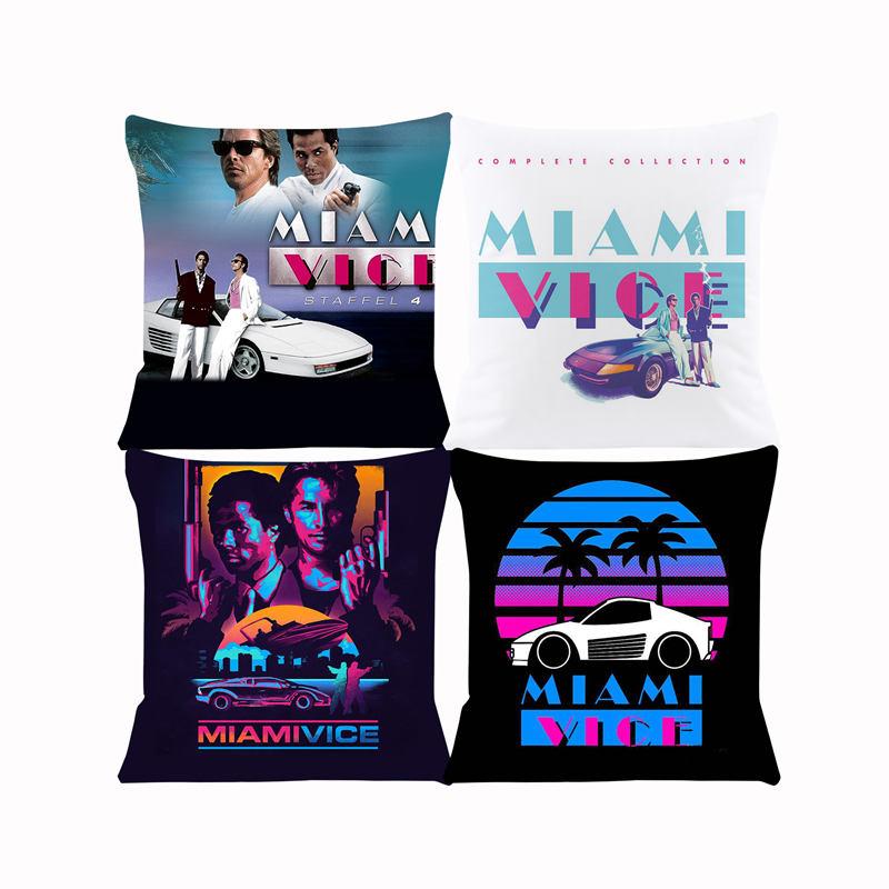 Cushion Cover for Sofa Miami Vice Pillow Case Cover Seat Car Throw Pillowcase 45X45cm For Home Decorative SJ603