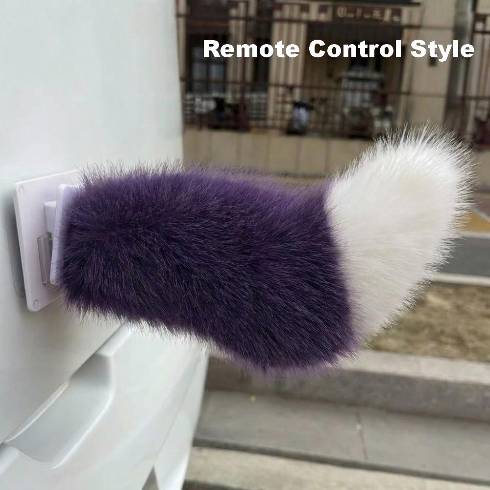 Fluffy Car Wagging Moving Tail Rechargeable Motorcycle Tail Ornament All Vehicles