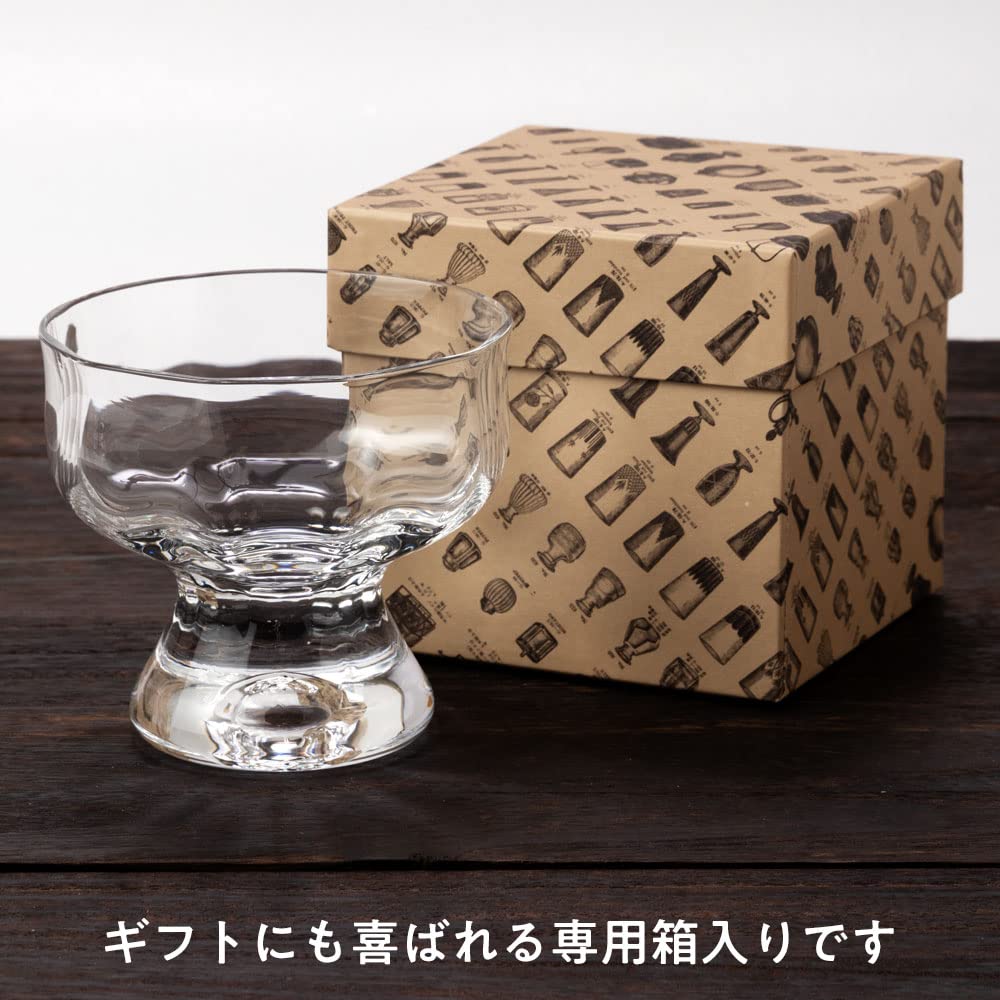 BYRON Sundae Clear Mole (MO-1024CM) Showa Modern Coffee. A Nostalgic Reproduction of a Cute, Retro Cafe Glass from the Days of Retro Sundae.