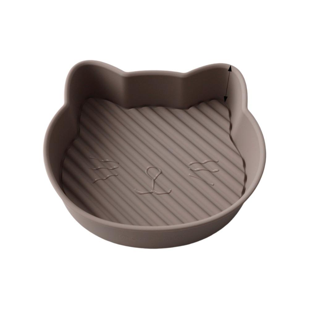 Silicone Air Fryer Grill Pot Non-Stick Air Fryer Liners Baking Mat Oven Baking Tray Air Fryer Use серый