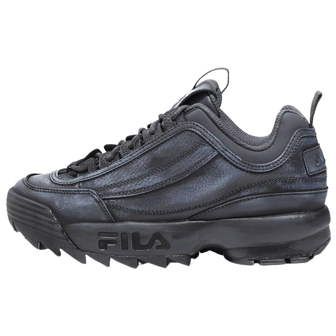 FILA Disruptor 2 Dying Synthetic Leather Casual Sneakers Unisex sneakers Black 1FM01863F_001 36.5