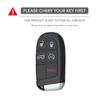 5 Buttons Silicone Car Smart Key Cover For Jeep Renegade Frand Cherokee Dodge Journey Charger Chrysler 200 300 300 Shell Fob