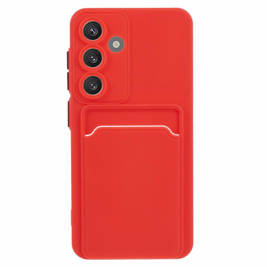 Para Capa Samsung Galaxy A55 5G com Porta-Cartão Anti-Riscos TPU Macio Capa Traseira do Telefone