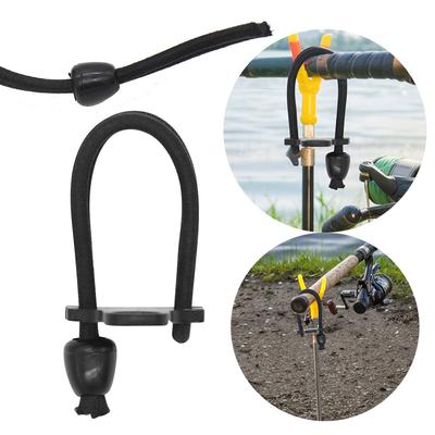 1Pc Bungee Rod Lock Prevent Falling Off Carp Fishing Rod Lock Fishing Rod Fixing Strap Carp Fishing Accessories