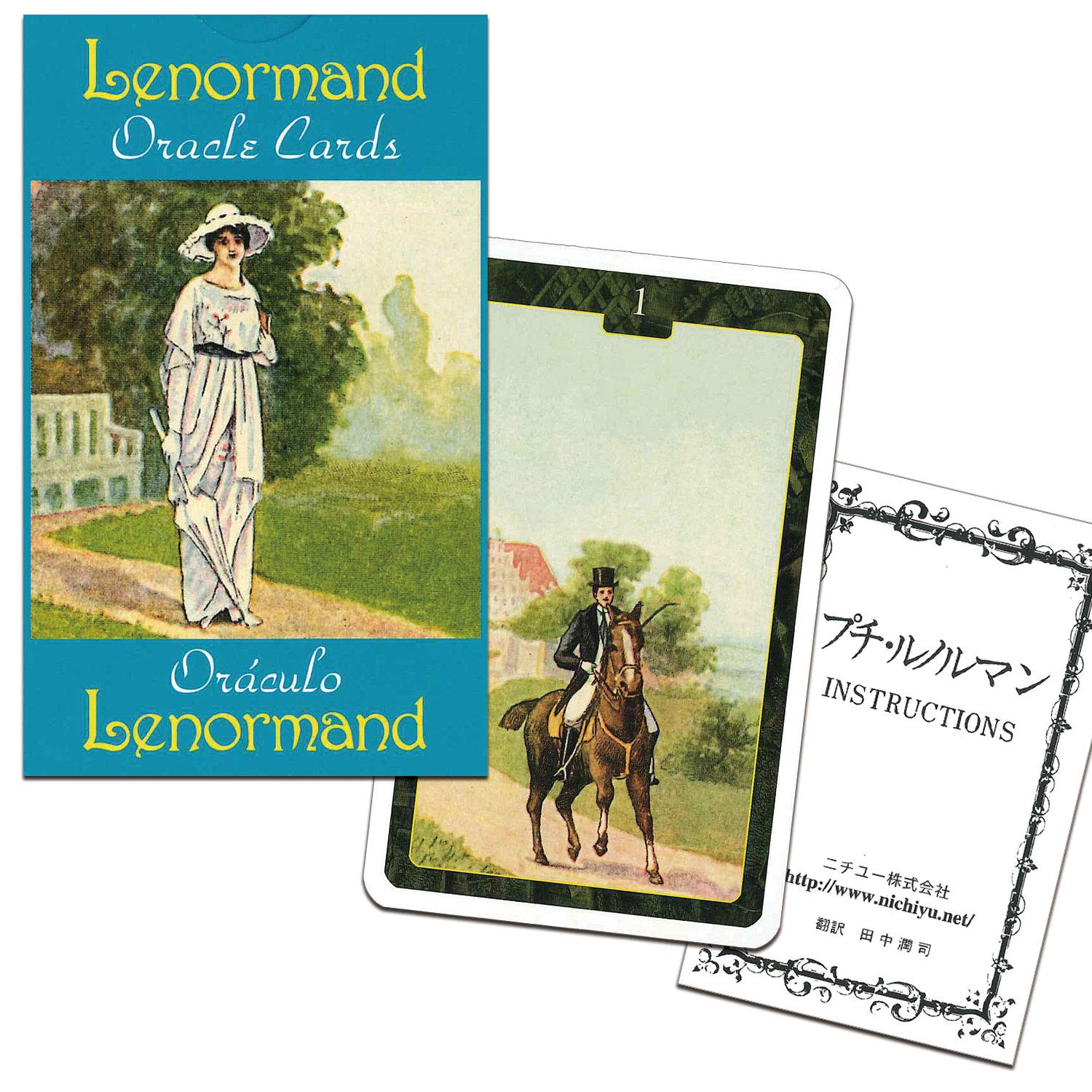 Nichiyu Lenormand Oracle Cards, 36 cards [Directly imported from the manufacturer, authentic product] [Lenormand Oracle Cards] Includes Japanese instr