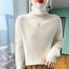 Women's Cashmere High-Neck Sweater, 2025 Style: Thickened Saddle Shoulder, High-End Fashion, Loose Fit