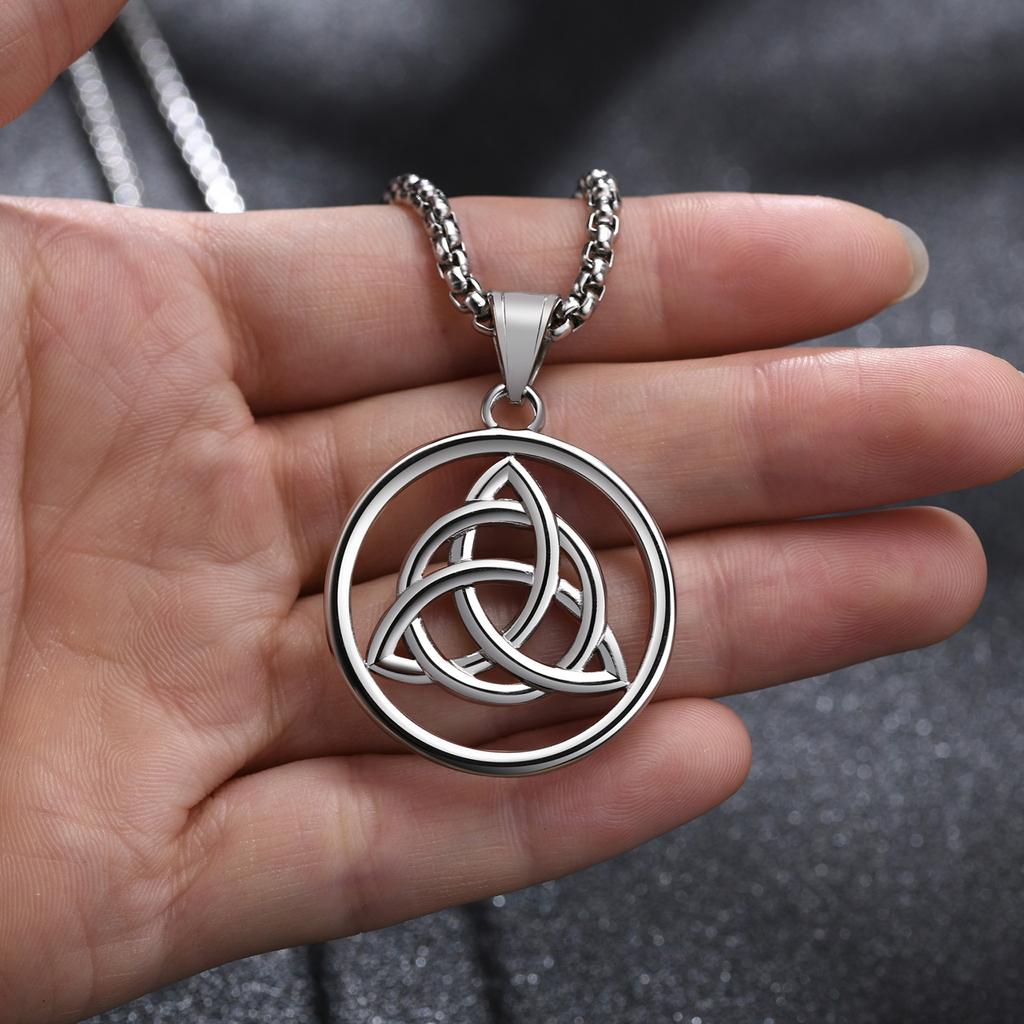Viking Mjolnir Necklace,Thor's Hammer Pendant, Stainless Steel Viking Necklace,Viking Jewelry, Strength Amulet, Norse Mythology