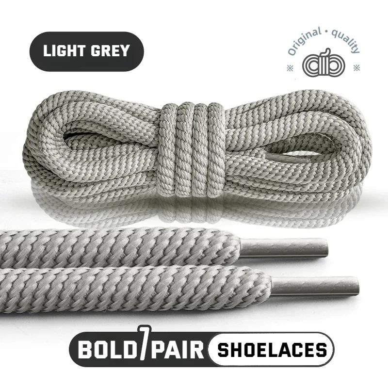 1 Pair 10mm Thick Round Shoelaces for Sneakers Running Sports Shoe Laces 100/120/140/160CM Shoelaces for Shoes Accessories
