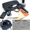 STEFANOMANO Time Limonta Nylon and Genuine Luxury Large Made in Italian Leather Business Commuter Shoulder Office Item [Limited Offer] 2-Way