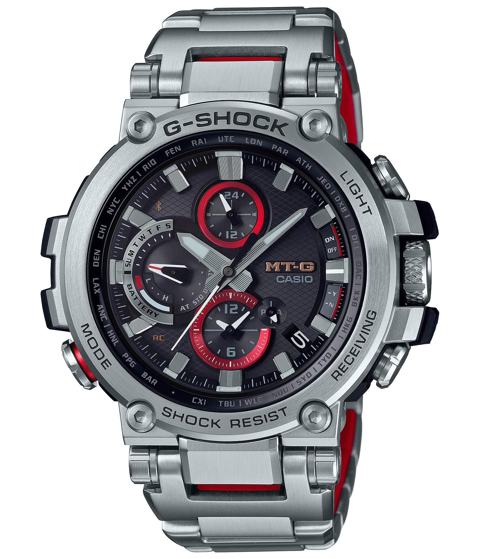 

Casio Bluetooth Solar Watch Silver G-Shock MT-G Radio-Controlled MTG-B1000D-1AJF Men s