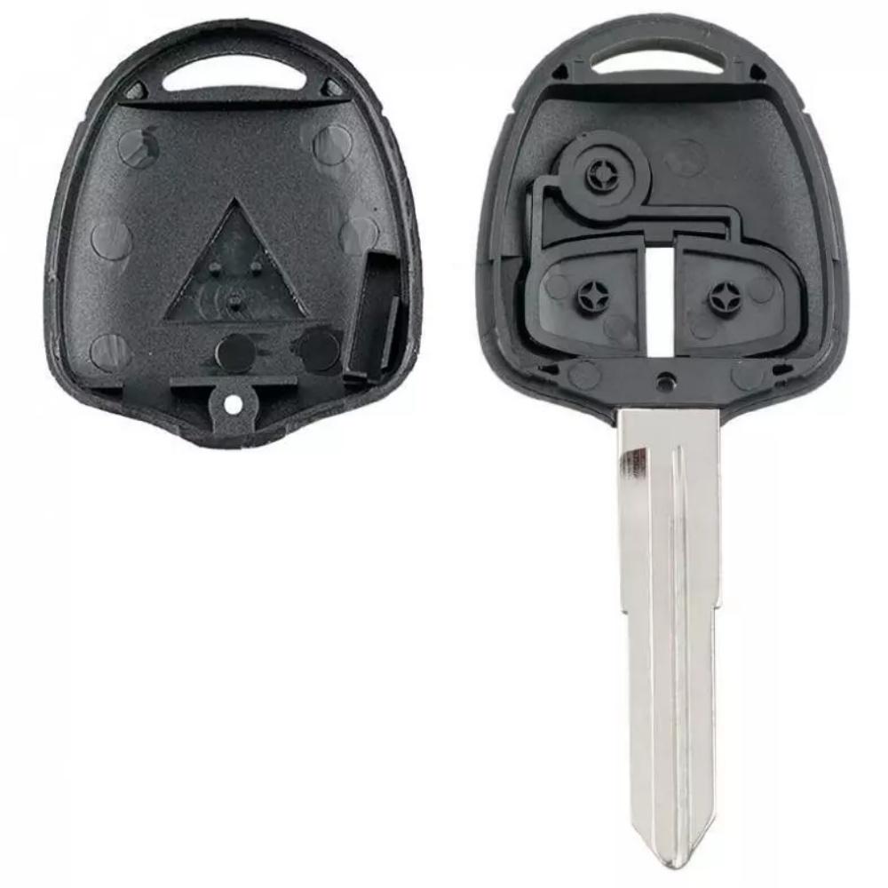 2 Button Remote Key Shell W/ MIT11 Blade No Chip For Mitsubishi Lancer Outlander