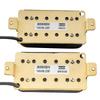 Artec HIVB Invader Ceramic Humbucker Pickups with Hexagonal Pole for Electric Guitar, Zebra (Set of 2)