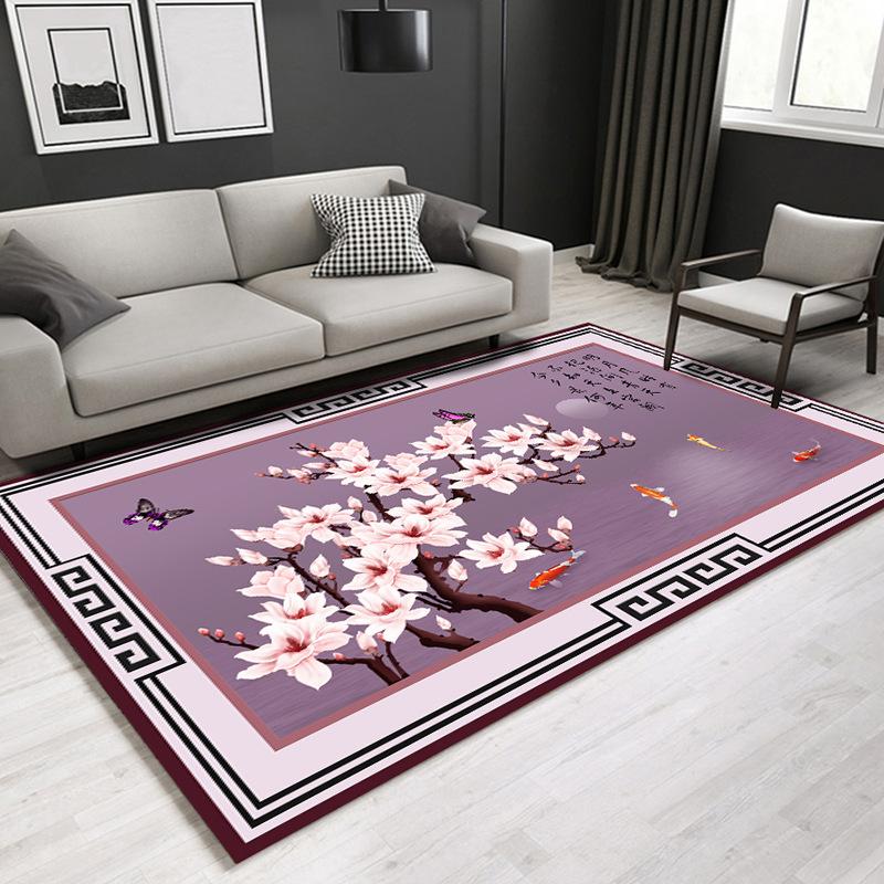 Chinese Series Carpet Living Room Bedroom Home Carpet Floor Mat Rectangular Carpet Bedroom Bedside Blanket