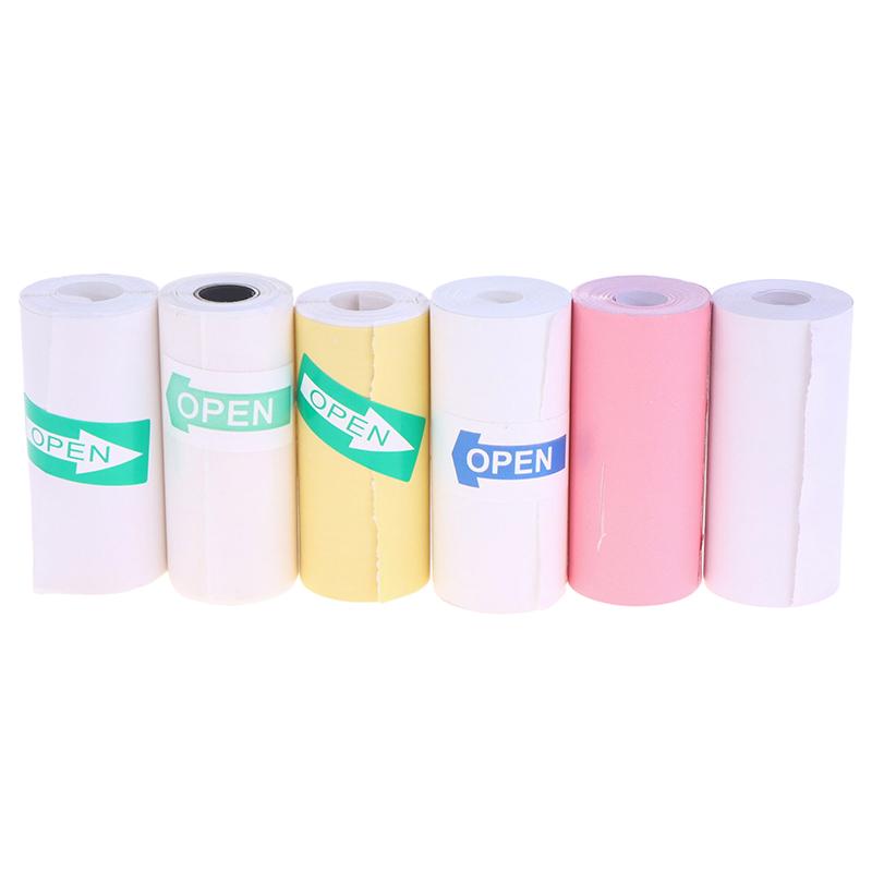 Mini Pocket Printer Self-Adhesive Paper Portable Thermal Printer Label Sticker For Printer Suitable For Home Office Study Work