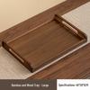 Ensemble de plateaux de service réversibles en bois commercial MOLUONA