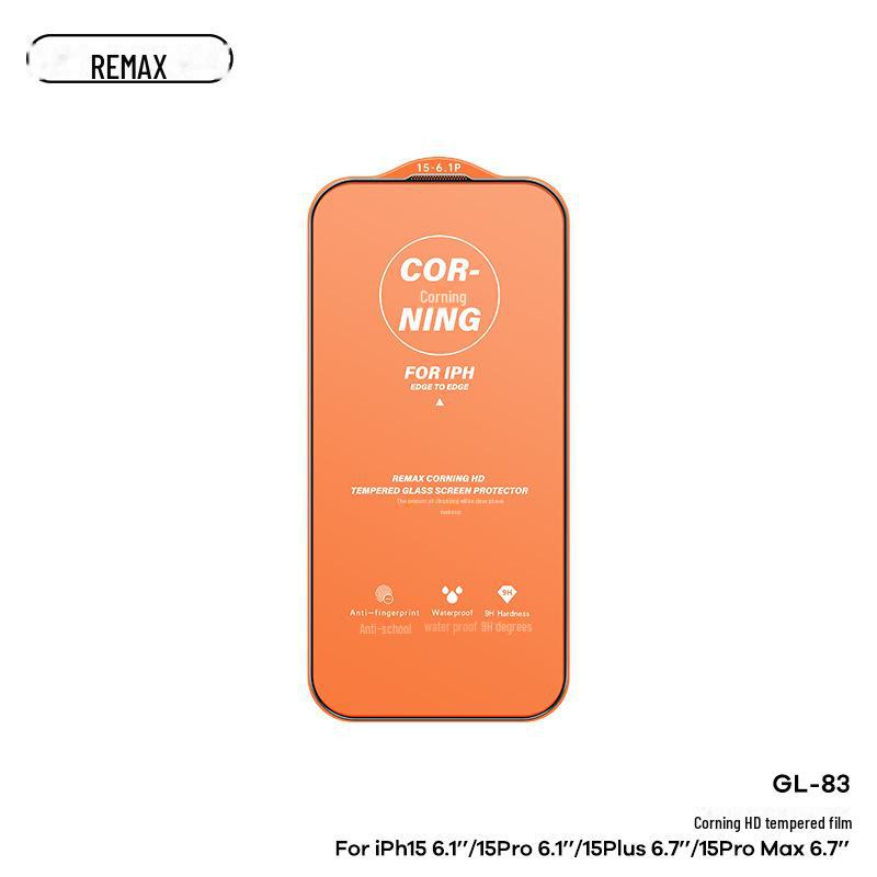 REMAX Ruiliang HD Tempered Glass Screen Protector for Apple 15 - Anti-Fingerprint