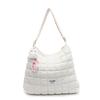 Puff messenger bag women's autumn and winter large-capacity tote bag high-value commuter bag rhombus cotton clothing bag tide