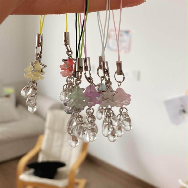 Goth Y2K Phone Charm Pendant Summer Jellyfish Keychain for Keys Bag Accessories