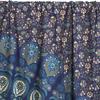 BLESS INTERNATIONAL Beautiful Indian Bohemian Psychedelic Hippie Peacock Mandala Window Curtain Panels for Bedroom, Living, Balcony (Blue Green)