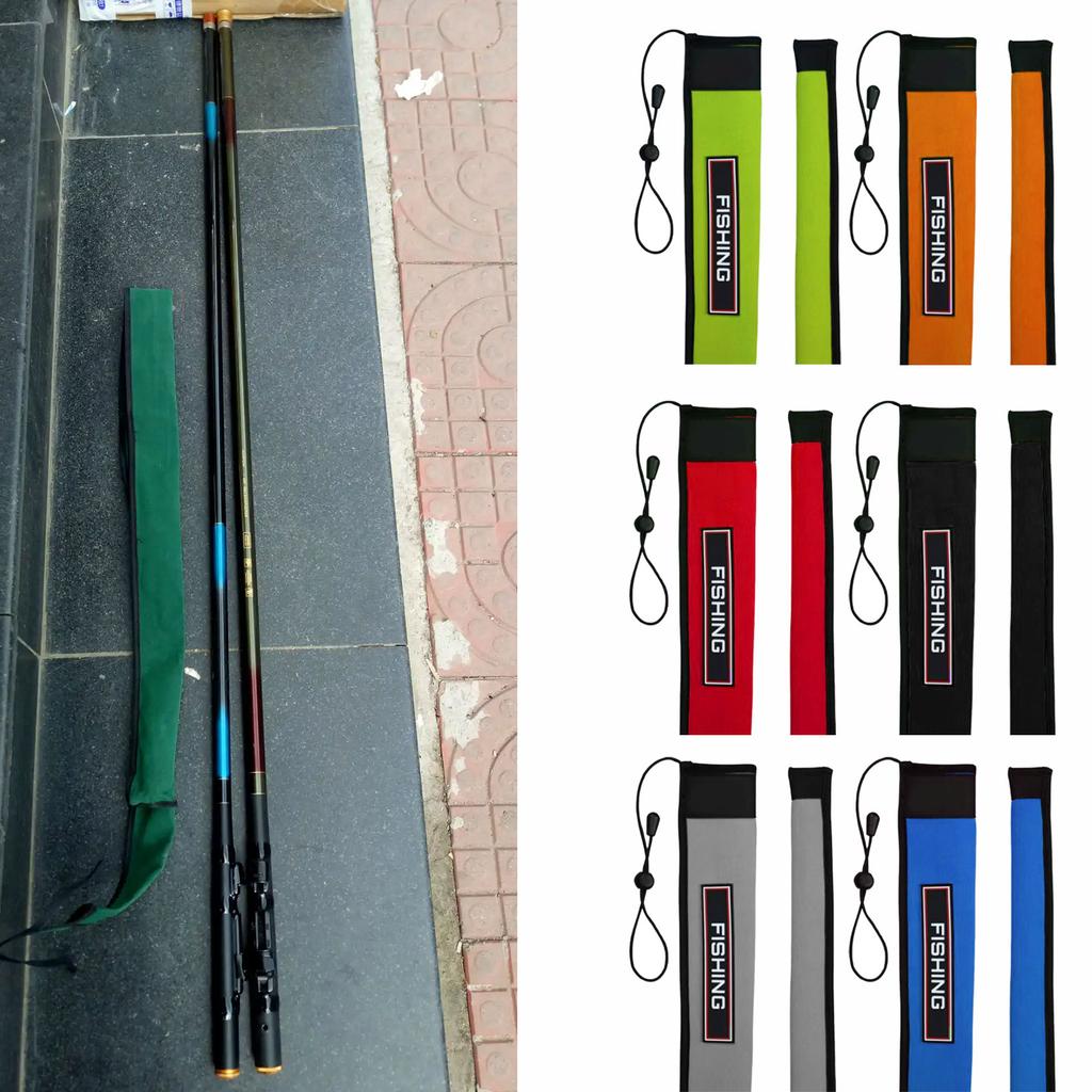 Angelrutenabdeckung für Baitcasting-Ruten Stichfeste Angelrutenhüllen 110cm Angelrutensocke Schutzabdeckung