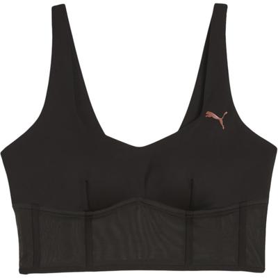 X Pamela Reif Collaboration Top Corset Solid Color Casual Slim Fit Sports Bra Women Underwear Black 525143-01