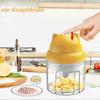 Electric Chopper, 250 Ml Wireless Portable One Button Operation For Garlic, Chilli, Vegetables(yellow)