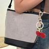 Rhinestone Cherry Charm Keychains Simple Pendant Car Keyring Backpack Decoration Fashion Jewelry for Women Girls