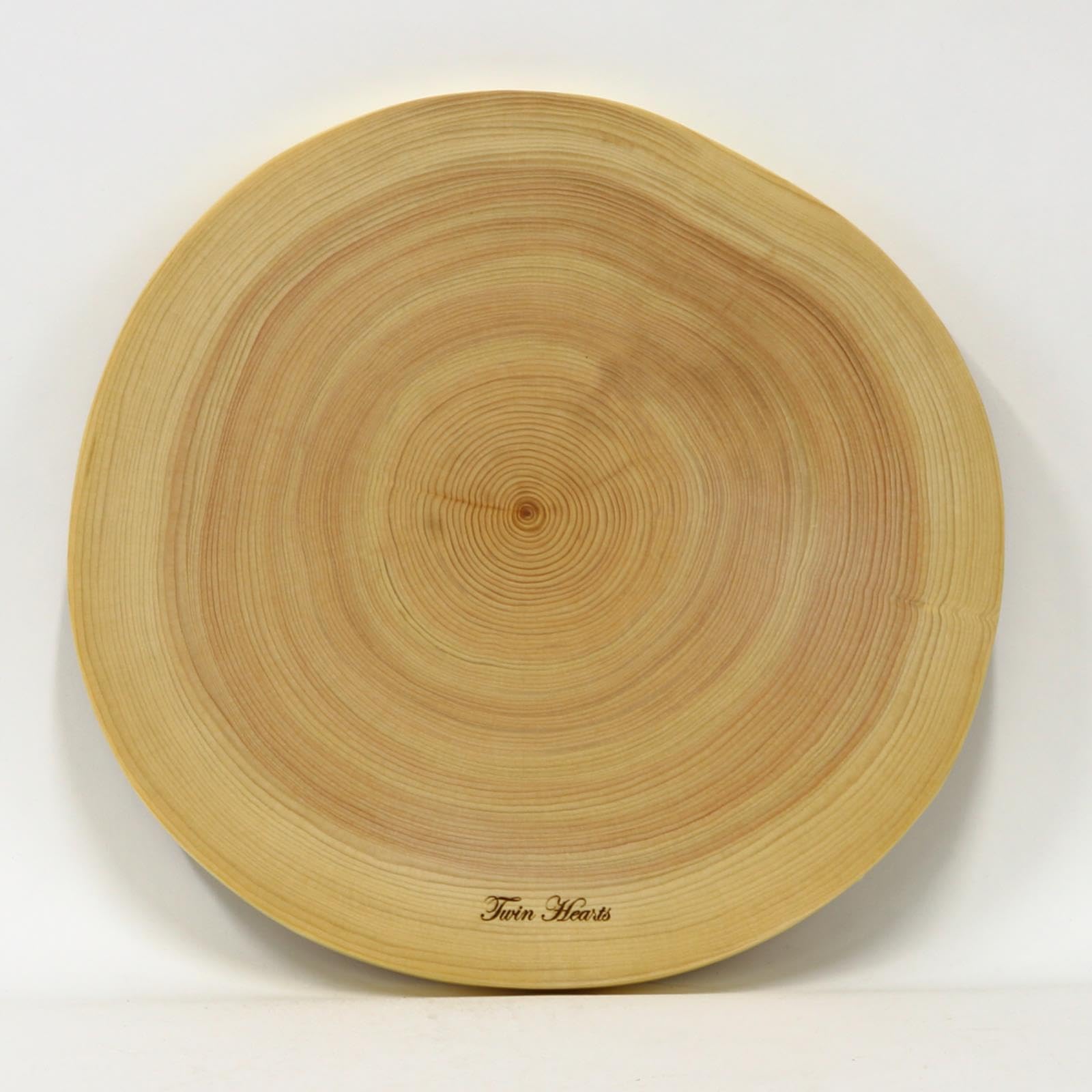 

Cypress Natural Solid Wood Cutting Plate Beautiful AA (Hinoki) Board/Cooking (28cm Diameter) -