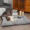 Non-slip Pet Plush Pad Surrounding Style Thickened Pet Mat Dog Sofa Bed Dog Crate Mat  Winter