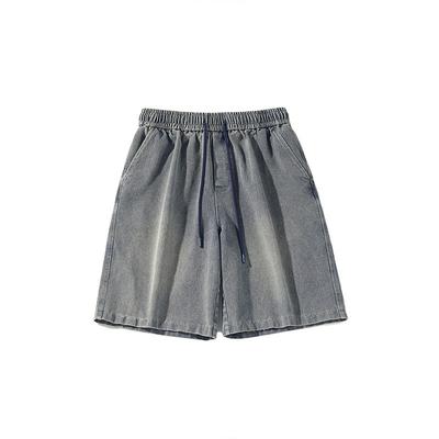 Design Hängende Denim Kneifhosen für Herren Sommer Teenager Japanisch Lässig Vielseitig Freizeithosen