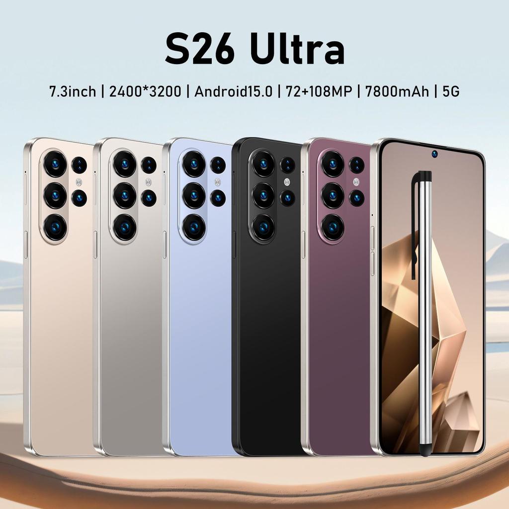 S26 Ultra Smartphone: 16GB RAM, 1TB Storage, 7.3-inch Android Display