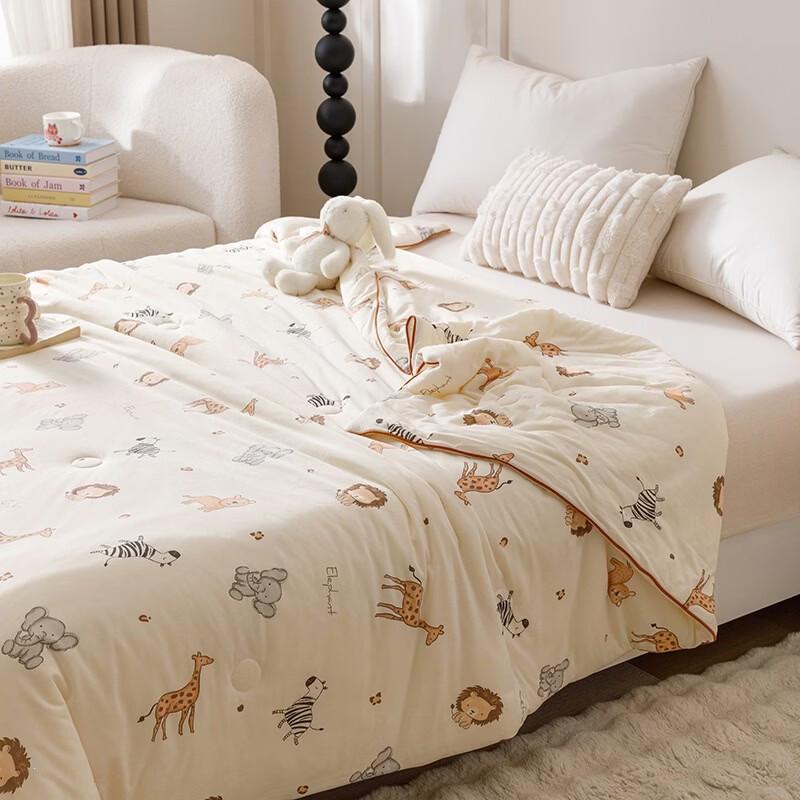 Brangdy Lion Kingdom Children s Summer Knit Quilt