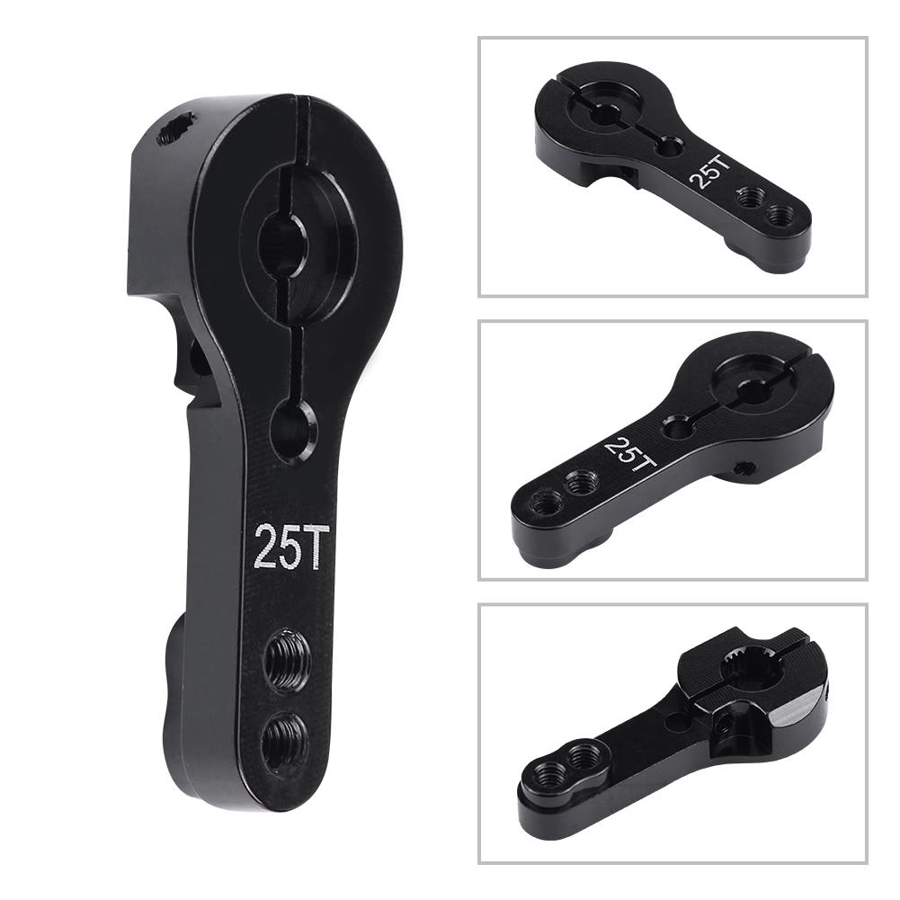 25mm 25T Teeth Half Servo Horn Arm RC Accessory For Futaba  Ace  TowerPro MG Black