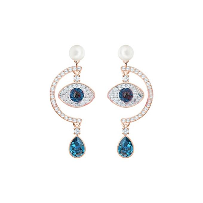 Swarovski Lucky Guardian Duo Earrings Women earrings Blue 5425860 Box (Random Color)
