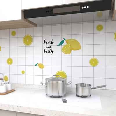 Yağ Geçirmez Duvar Sticker Kendinden Yapışkanlı Mutfak Duvar Sticker Suya Dayanıklı Sticker Dolap Kabin Duvarlarını Yağ Lekesinden Korur