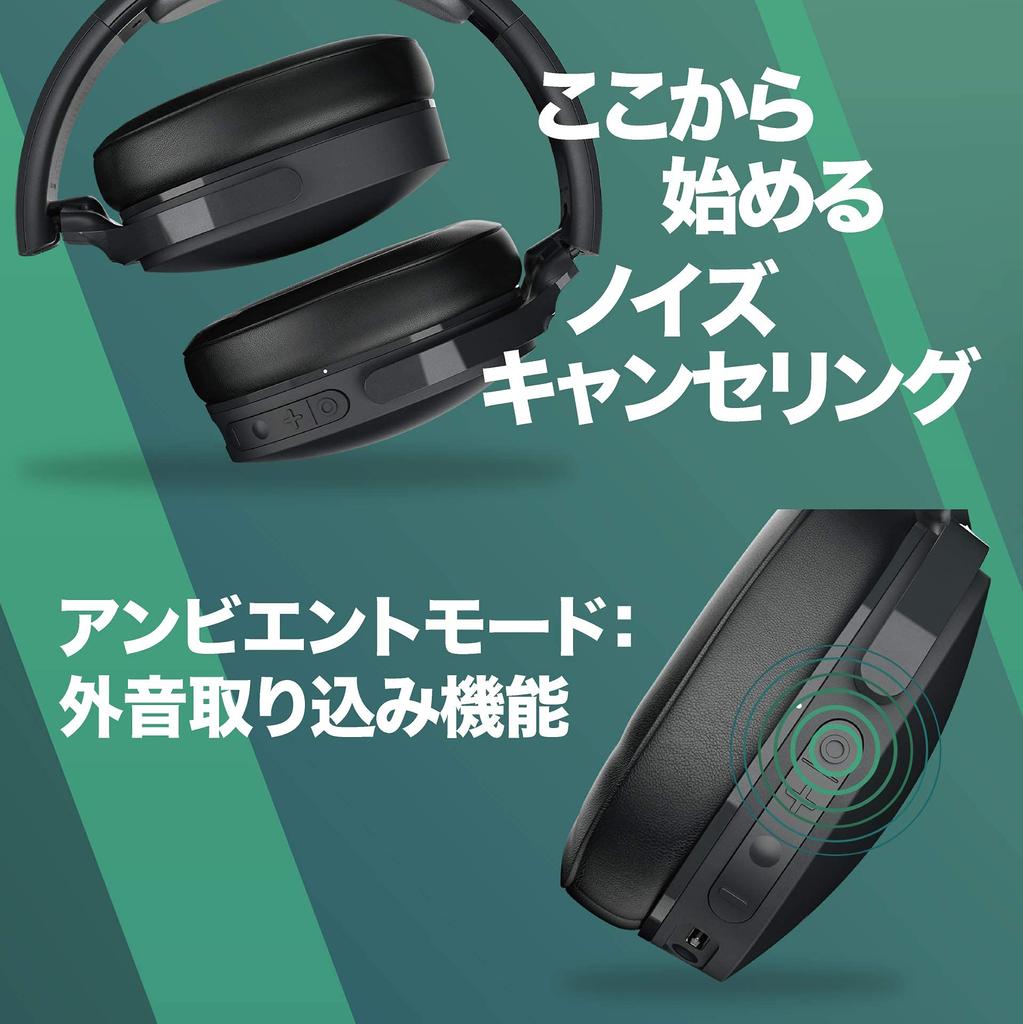 Skullcandy Official Store Hesh ANC Wireless Headphones Noise Canceling External Sound Intake Lightweight Model Up To 22 Hours Playback Fast Charging