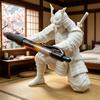 Creative Samurai Pen Holder Japanese Warrior Pencil Rack 3D Printed Stationery Organizer Stand Office Ornament Desk Decor Gift
