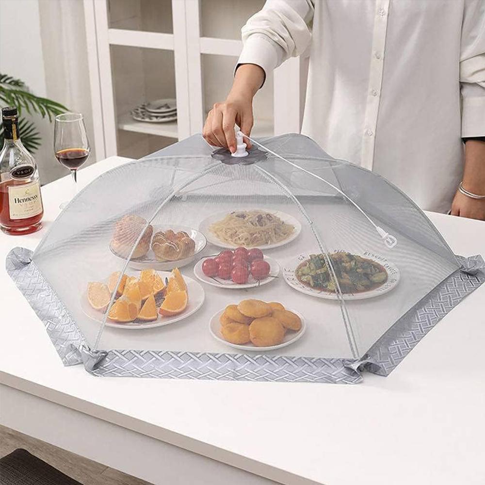Foldable Food Cover Tent Reusable Collapsible Dining Table Mesh Cover Food Net Home BBQ Outdoors Picnic Accessories