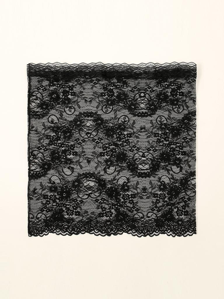 New Embroidered Floral Scarf Church Shawl Christian Veil Spanish Mantilla Lace Shawl Floral Women Handkerchief Headscarf Wraps