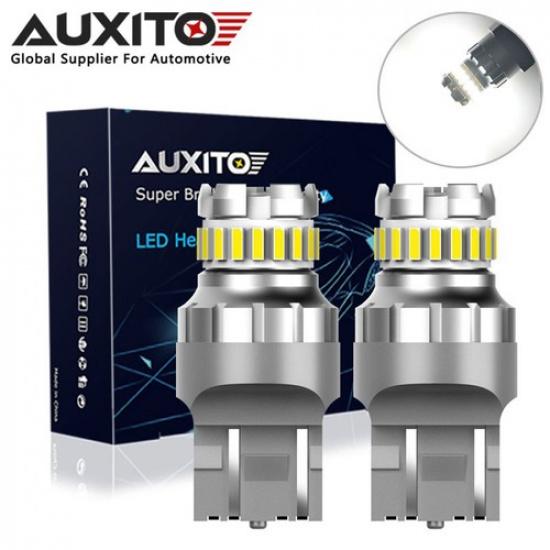 AUXITO 7440 7443 Светодиодные лампы заднего хода 2400 лм Лампа заднего хода Дневной свет 6500K 2F