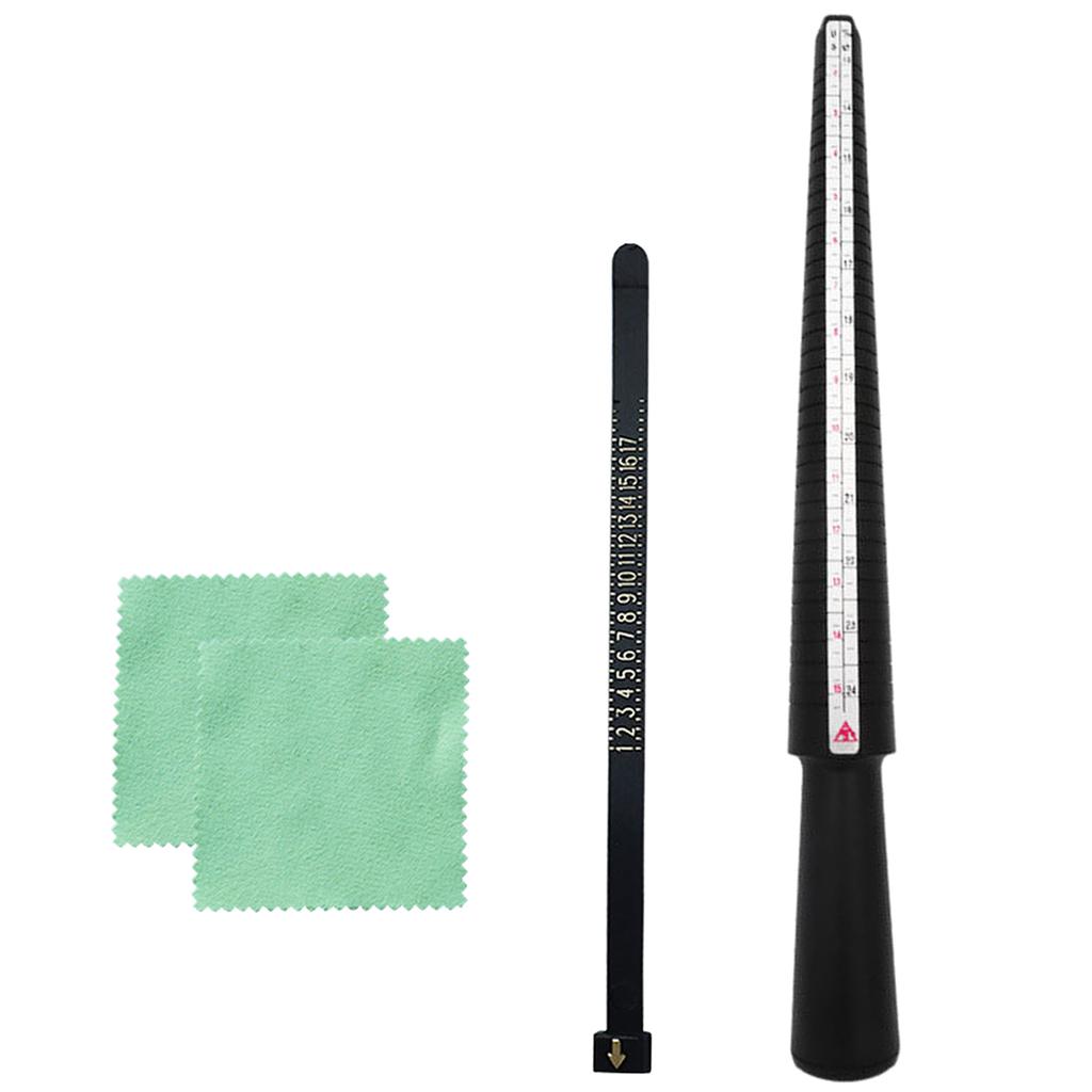 Pack of 4 Convenient Sizing Tool Efficient Sizer for Measuring Finger Rings Size Efficient Finger Measurement Tool Set