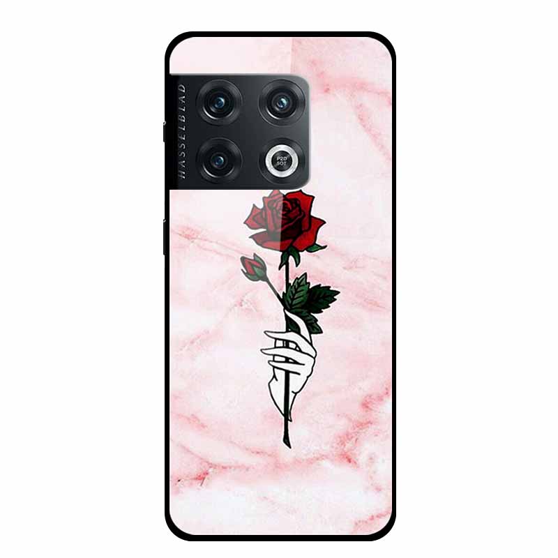 For OnePlus 10 Pro Case Marble Tempered Glass Back Cover Hard Case For OnePlus 10 Pro Shockproof Fundas NE2210 Protective Coque